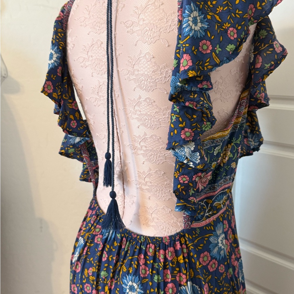 💙FOUND💙  FOLK TOWN FRILL DRESS